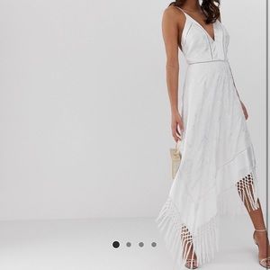 Asos embroidered dress
